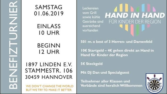 Benefizturnier - für Hand in Hand für Kinder der Region