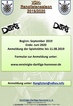 Rangliste Saison 2019 / 2020 - Anmeldung