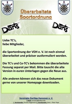 Sportordnung 2019 / 2020