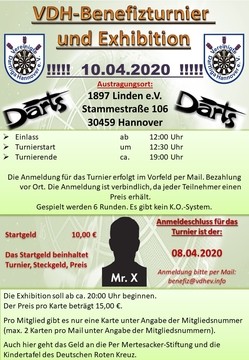 VDH-Benefizturnier und Exhibition am 10.04.2020