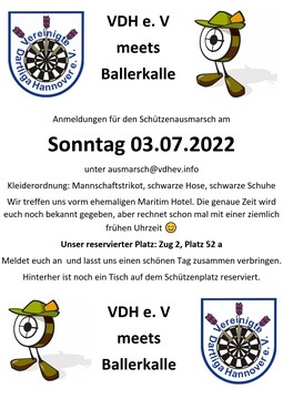 VDH e. V. meets Ballerkalle / Schützenausmarsch 2022